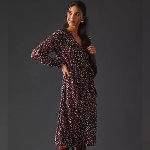 NWT Cloth & Stone Printed Midi Dress Size L